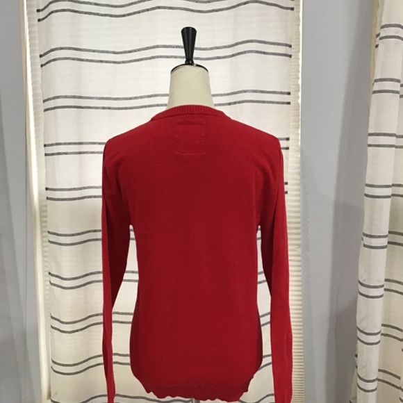 Mossimo Men Size SM Cotton Ugly Christmas Sweater Take Me Gnome Tonight Red - Picture 5 of 8